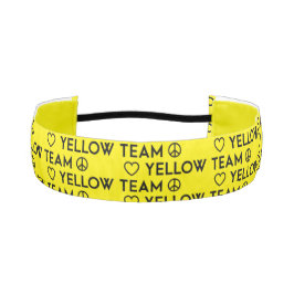カラー戦争イエローチームヘアアクセサリー アスレチックヘッドバンド