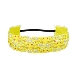 カラー戦争イエローチームヘアアクセサリー アスレチックヘッドバンド