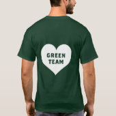 カラー戦争グリーンチームシャツ Tシャツ (裏面)