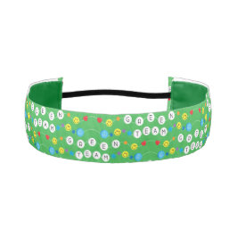 カラー戦争グリーンチームヘアアクセサリー アスレチックヘッドバンド
