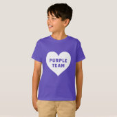 カラー戦争パープルチームシャツ Tシャツ (正面フル)