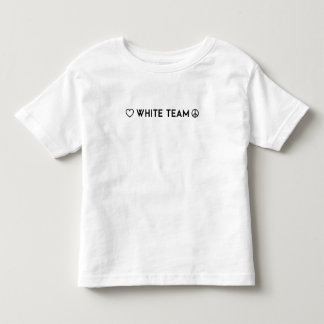 カラー戦争ホワイトチームシャツ トドラーTシャツ