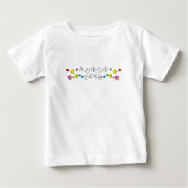 カラー戦争ホワイトチームシャツ ベビーTシャツ