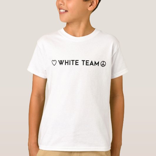 カラー戦争ホワイトチームシャツ Tシャツ (正面)