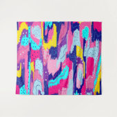 カラー抽象芸術お祝い タペストリー (正面(横))