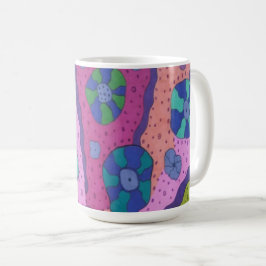 カラー抽象芸術の展開 コーヒーマグカップ