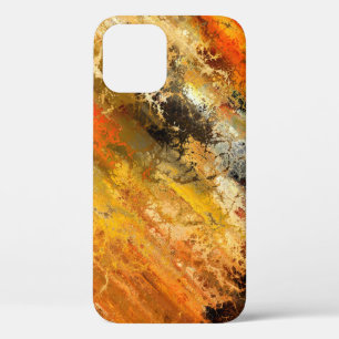 カラー抽象芸術の背景質感 iPhone 12ケース