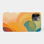 カラー抽象芸術の重なり合う円 Case-Mate iPhoneケース (裏面(横))