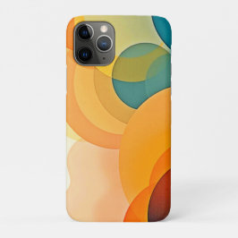 カラー抽象芸術の重なり合う円 iPhone 11 PROケース