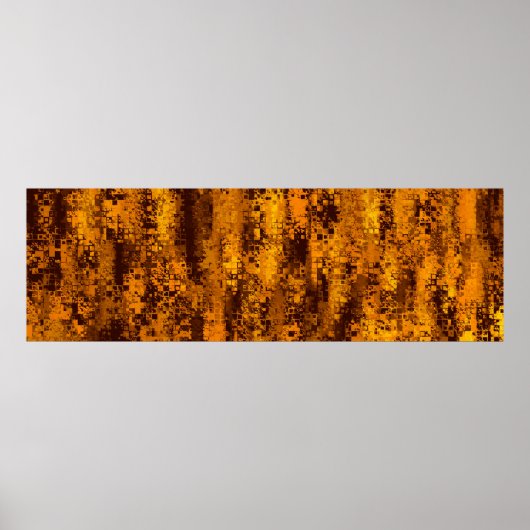 カラー抽象芸術アーチファクトのピクセル ポスター (正面)