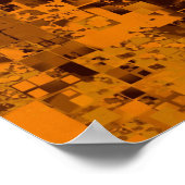 カラー抽象芸術アーチファクトのピクセル ポスター (角)