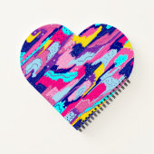 カラー抽象芸術アートお祝い ノートブック (裏面)