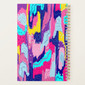 カラー抽象芸術アートお祝い プランナー手帳 (裏面)