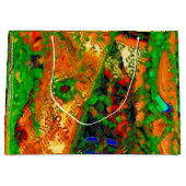 カラー抽象芸術カーニバルマスク ラージペーパーバッグ (正面)