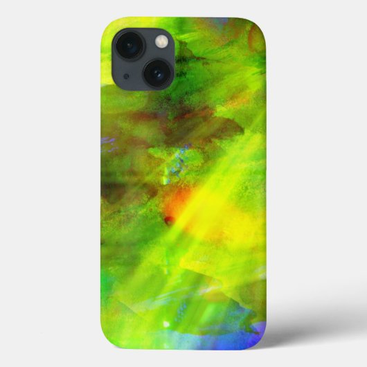カラー抽象芸術シームレス背景(緑、黄) Case-Mate iPhoneケース (裏面)