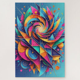 カラー抽象芸術パズルの渦 – 極端な課題 ジグソーパズル