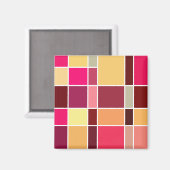 カラー抽象芸術合成 マグネット (正面/裏面)