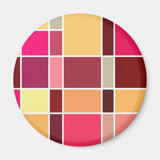 カラー抽象芸術合成 マグネット (正面)