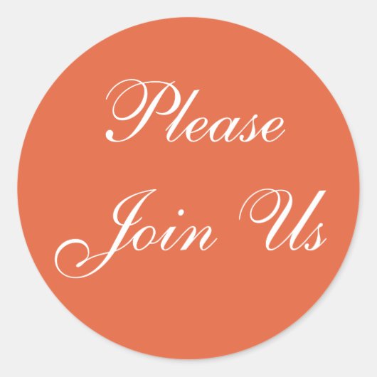 カラー招待状コイ ラウンドシール (正面)