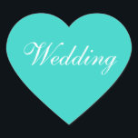 カラー招待状ターコイズ ハートシール<br><div class="desc">カラーコーディネートターコイズカスタムウェディングターコイズとホワイトシールのシール – Do It Yourself最近は定期的にカップルが解読しようとする婚約した:招待状のための結婚式用シール人気があるは？これらはかわいらし、カスタムの結婚式のポストカードや来結婚式招待状の文房具のために作ら結婚れたターコイズと白色のための独自のカスタマイズ可能なステッカー違うを作る。素晴ら結婚しいターコイズと白い商品 – 結婚式招待状文房具セットの色の招待状パケット。</div>