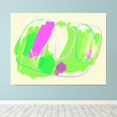 カラー放電引き伸ばしキャンバス印刷 キャンバスプリント (インサイチュ (ウッドフロア))