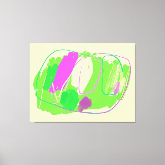 カラー放電引き伸ばしキャンバス印刷 キャンバスプリント (正面)