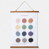 カラー教育プリスクール教室デコール 吊り下げ型タペストリー (正面)