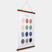 カラー教育プリスクール教室デコール 吊り下げ型タペストリー (傾斜あり)