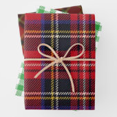 カラー数々ののプレイドケルトの完璧なクリスマスプレゼント ラッピングペーパーシート (インサイチュ)