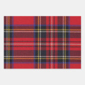 カラー数々ののプレイドケルトの完璧なクリスマスプレゼント ラッピングペーパーシート (正面)