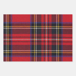 カラー数々ののプレイドケルトの完璧なクリスマスプレゼント ラッピングペーパーシート