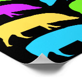 カラー数々ののホッグポスター ポスター (角)