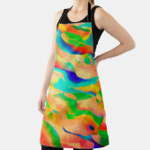 カラー数々のア絵を描ート抽象芸術の壁紙の背景 エプロン (インサイチュ)
