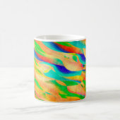 カラー数々のア絵を描ート抽象芸術の壁紙の背景 コーヒーマグカップ (中央)