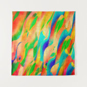 カラー数々のア絵を描ート抽象芸術の壁紙の背景 タペストリー (正面(横))