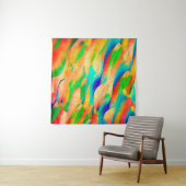 カラー数々のア絵を描ート抽象芸術の壁紙の背景 タペストリー (インサイチュ(横))