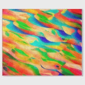 カラー数々のア絵を描ート抽象芸術の壁紙の背景 ラッピングペーパー (フラット)