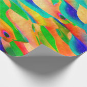 カラー数々のア絵を描ート抽象芸術の壁紙の背景 ラッピングペーパー (角)