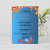 カラー数々のオートバイ結婚式招待状 招待状 (スタンド正面)