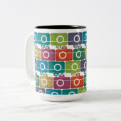 カラー数々のカメラマグ ツートーンマグカップ (正面左)