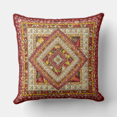  – カラー数々のキルトブロックパターンのアクセント クッション (裏面)