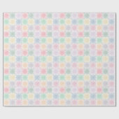 カラー数々のクロシェのチャートのラッピング紙 ラッピングペーパー (フラット)