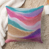 カラー数々のグリッタースきらめくクッションクッション クッション (ブランケット)