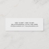 カラー数々のグリッターリップスタイリッシュメイクアップアーティスト#5 スキニー名刺 (裏面)