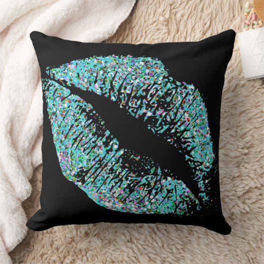 カラー数々のグリットグリッター唇#19 クッション (ブランケット)