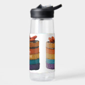 カラー数々のケーキ及びハッピーバースデーデザイン ウォーターボトル (左面)