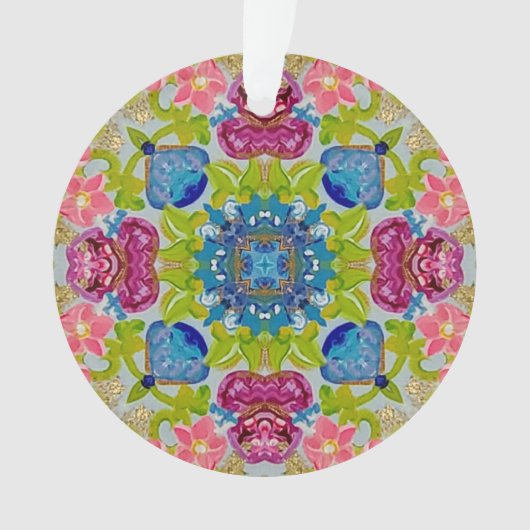 カラー数々のステンドガラスアクリルオーナメント オーナメント (正面)