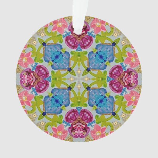 カラー数々のステンドガラスアクリルオーナメント オーナメント (正面)