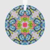 カラー数々のステンドガラスアクリルオーナメント オーナメント (裏面)