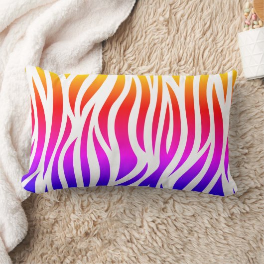 カラー数々のゼブラプリントランバー装飾用クッション ランバークッション (ブランケット)